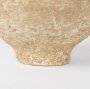 70214 - Ritu Small Beige Paper Mache Pot Vase