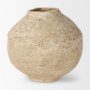 70215 - Ritu Large Beige Paper Mache Pot Vase