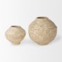 70215 - Ritu Large Beige Paper Mache Pot Vase