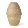 70211 - Rundal Large Beige Paper Mache Vase