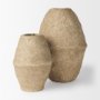 70211 - Rundal Large Beige Paper Mache Vase