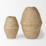 70211 - Rundal Large Beige Paper Mache Vase