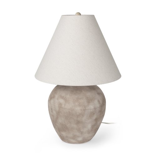 70167 - Marvin Taupe Ceramic Table Lamp 