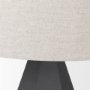 70369 - Piven Black w/ Gray Wash Textured Ceramic Table Lamp