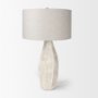 70370 - Piven White w/Antiqued Wash Textured Ceramic Table Lamp