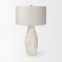 70370 - Piven White w/Antiqued Wash Textured Ceramic Table Lamp