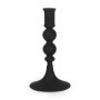 70357 - Haute Small Matte Black Blown Glass Candlestick 