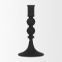 70357 - Haute Small Matte Black Blown Glass Candlestick 