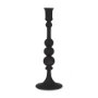 70359 - Haute Large Matte Black Blown Glass Candlestick