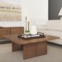 69903 - Grier  42" Square Medium Brown Solid Wood w/ Cane Coffee Table