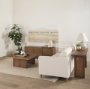 69906 - Grier 65" Medium Brown Solid Wood w/ Cane Console Table