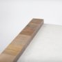 69911-AB - Athens  48.0L x 28.0W x 16.0H Light Brown Wood and White Marble Coffee Table