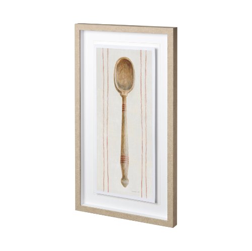 12505 - Floursack Kitchen III by Mercana Studio Hand Embellished Textured Framed Art Print Matted under Glas