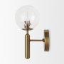 70472 - Britton Gold Metal w/ Clear Glass Globe 1-Light Wall Sconce