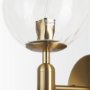 70472 - Britton Gold Metal w/ Clear Glass Globe 1-Light Wall Sconce