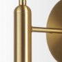 70472 - Britton Gold Metal w/ Clear Glass Globe 1-Light Wall Sconce