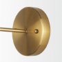 70472 - Britton Gold Metal w/ Clear Glass Globe 1-Light Wall Sconce