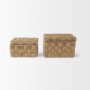 70230 - Hanalei Set of 2 Seagrass Boxes with Lids