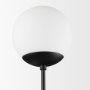 70455 - Edie Matte Black Metal w/ Frosted Glass Globes 2-Light Wall Sconce