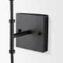 70455 - Edie Matte Black Metal w/ Frosted Glass Globes 2-Light Wall Sconce