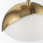 70468 - Cybill Brushed Brass w/ White Metal Shade 1-Light Wall Sconce