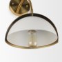 70468 - Cybill Brushed Brass w/ White Metal Shade 1-Light Wall Sconce