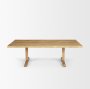 69958 - Viktor 55"L Light Brown Solid Wood Coffee Table