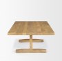 69958 - Viktor 55"L Light Brown Solid Wood Coffee Table