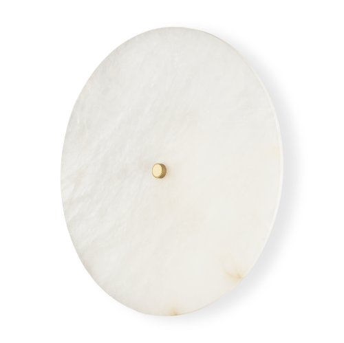 70451 - Dolly Brushed Gold Metal w/ Alabaster Shade 4-Light Wall Sconce