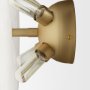 70451 - Dolly Brushed Gold Metal w/ Alabaster Shade 4-Light Wall Sconce