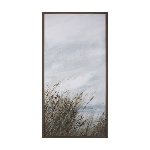 102584-FL - Chilly Breeze I by Mercana Studio a Hand Embellished Textured Framed Canvas