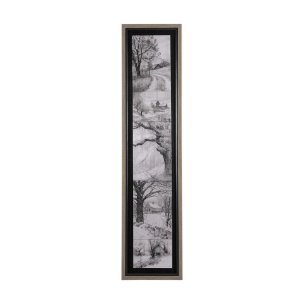 Countryside Sketches II by Ariana a Hand Embellished Textured Framed Art Print