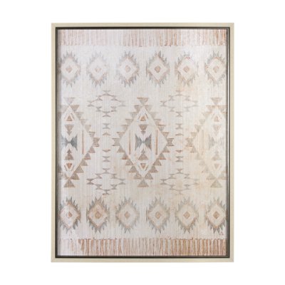 14907 - Aztec I by Mercana Studio a Hand Embellished Textured Framed Art Print