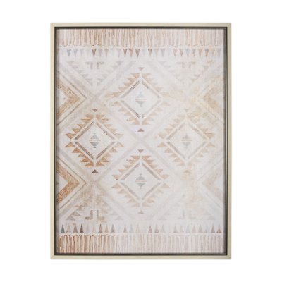 14908 - Aztec II by Mercana Studio a Hand Embellished Textured Framed Art Print