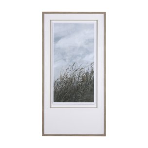 Chilly Breeze II by Natali a Hand Embelished Textured Framed Art Print Matted under Glass