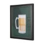 14915 - Beer Poster Lager by Mercana Studio a Hand Embellished Textured Framed Art Print