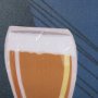 14916 - Beer Poster Wheat Ale by Mercana Studio a Hand Embellished Textured Framed Art Print