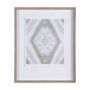 14919 - Ikat Patterns III by Silvia Krause a Hand Embellished Textured Framed Art Print Matted under Glass