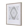 14919 - Ikat Patterns III by Silvia Krause a Hand Embellished Textured Framed Art Print Matted under Glass
