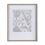 14920 - Ikat Patterns IV by Silvia Krause a Hand Embellished Textured Framed Art Print Matted under Glass