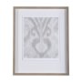 14921 - Ikat Patterns V by Silvia Krause a Hand Embellished Textured Framed Art Print Matted under Glass