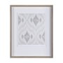 14922 - Ikat Patterns VI by Silvia Krause a Hand Embellished Textured Framed Art Print Matted under Glass