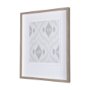 14922 - Ikat Patterns VI by Silvia Krause a Hand Embellished Textured Framed Art Print Matted under Glass