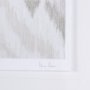 14922 - Ikat Patterns VI by Silvia Krause a Hand Embellished Textured Framed Art Print Matted under Glass