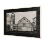 14923 - Barn Buildings I by CV a Hand Embellished Textured Framed Art Print Matted under Glass