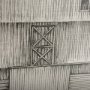 14923 - Barn Buildings I by CV a Hand Embellished Textured Framed Art Print Matted under Glass