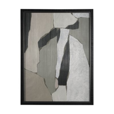 14929 - Blend by Mercana Studio a Hand Embellished Textured Framed Art Photograph Matted under Glass