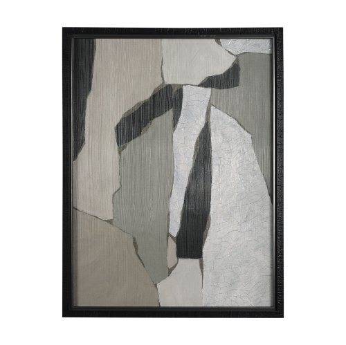 14929 - Blend by Mercana Studio a Hand Embellished Textured Framed Art Photograph Matted under Glass