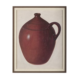 Redware Jug  by Mercana Studio a Hand Embellished Textured Framed Art Photograph