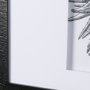 14939 - Dahlia Study - Detail by Mercana Studio Hand Embellished Textured Framed Art Photo Matted under Glas